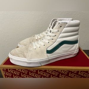 Vans Sk8-Hi Classic Sport White Green Men’s Size 11
